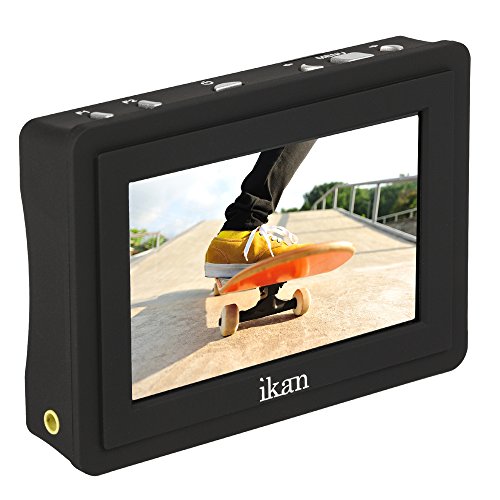 IKAN VL35 HDMI DE CAMARA LCD MONITOR  FUENTE DE ALIMENTACION DE 12 V NEGRO